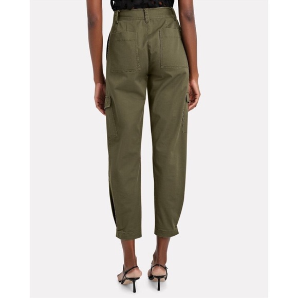 Derek Lam‎ 10 Crosby Elian Cargo Pant in Fatigue Green size 4 - Picture 14 of 16